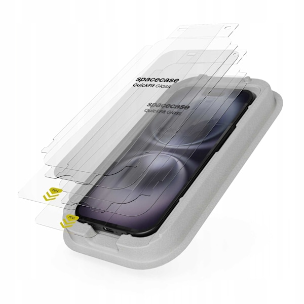 Spacecase Quickfit Härdat Glas För Iphone 15 16 Skyddsfolie