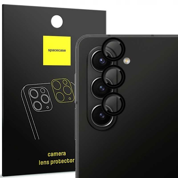 Rymdfodral Kameraring Av Härdat Glas För Samsung Galaxy Z Fold 5 Svart