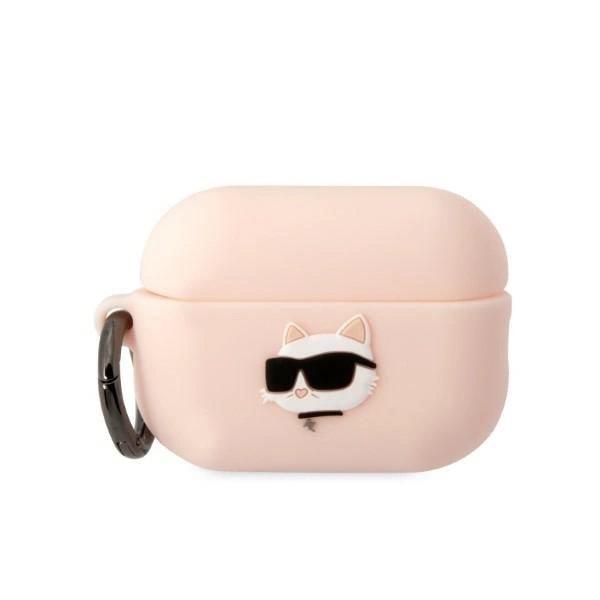 KARL LAGERFELD SILIKONE CHOUPETTE HEAD 3D ETUI TIL AIRPODS PRO 2 - PINK