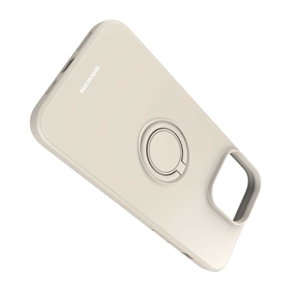 Spacecase Silikon Ringfodral För Iphone 14 Pro Max Bone Case Cover