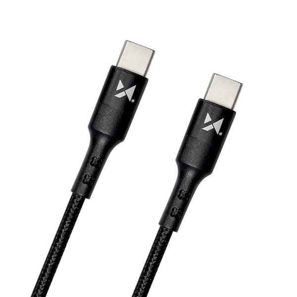 Wozinsky-kabel USB Typ C - USB Typ C Strömförsörjning 18W 1m svart (WUC-PD-CC1B)