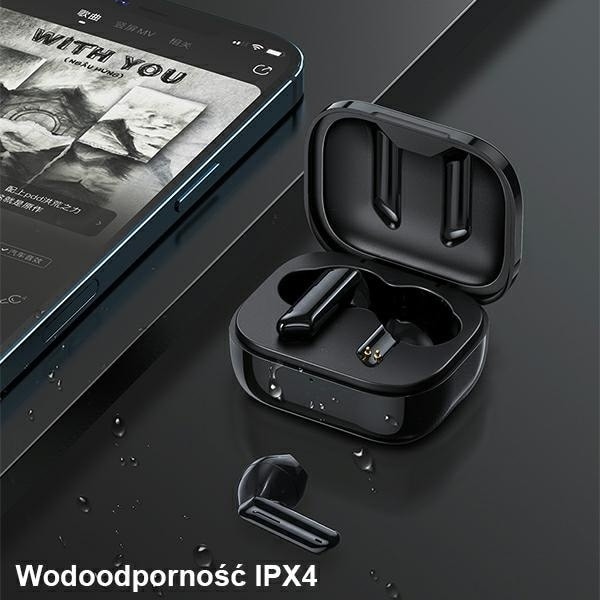 AWEI Bluetooth 5.1 T36 TWS hörlurar + dockningsstation vit/vit
