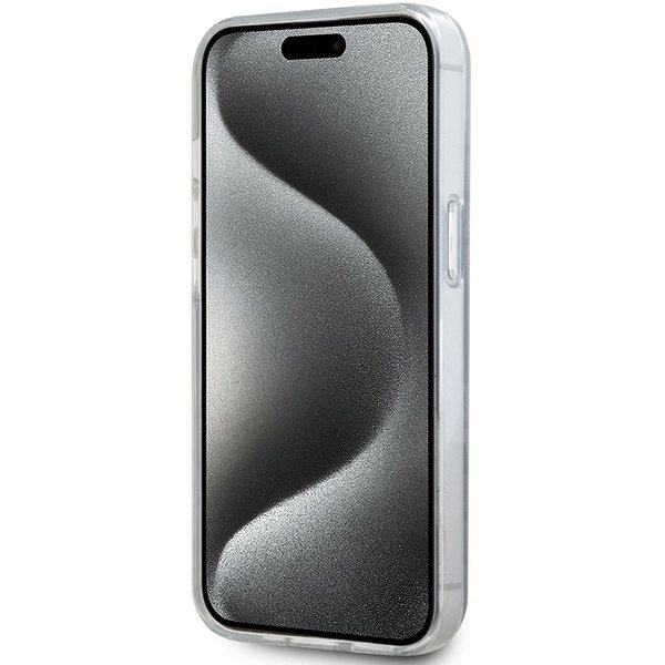 DKNY IML Mono & Stripe MagSafe-deksel til iPhone 15/14/13 - Svart