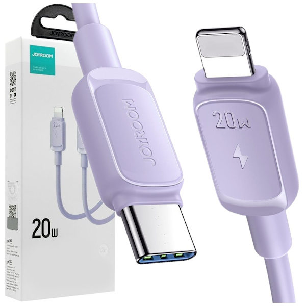 USB C - Lightning 20W 1,2 m kabel Joyroom S-CL020A14 - lilla
