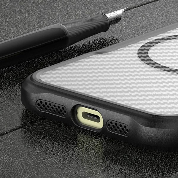 LEADING SERIES MAGSAFE SILIKONETUI TIL IPHONE 16 PRO MAX - SORT