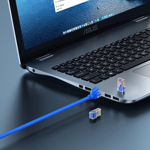 Baseus High Speed ​​​​Cat 6 RJ-45 1000Mb/s Ethernet-kabel 3m rund - blå