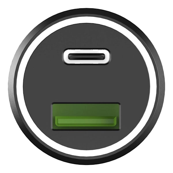 Silver Monkey SMA078 billader 1xUSB-C 1xUSB-A 45W PD QC - svart