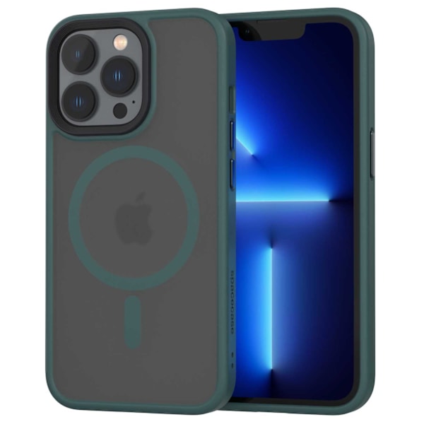 Spacecase Hybrid Case För Iphone 13 Pro För Magsafe Mörkgrön