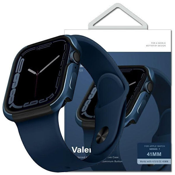 UNIQ veske Valencia Apple Watch Series 4/5/6/7/8/SE 40/41mm. blå/koboltblå