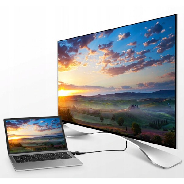VGA TIL HDMI ADAPTER KONVERTERAD ADAPTER D-SUB TIL FULL HD + LJUDLJUD