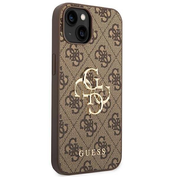 Guess GUHCP14S4GMGBR iPhone 14 6.1 brun/brunt hardt deksel 4G Big Metal Logo