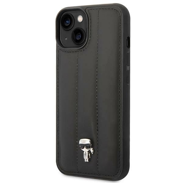 KARL LAGERFELD PUFFY IKONIK PIN ETUI TIL IPHONE 14 PLUS - SORT