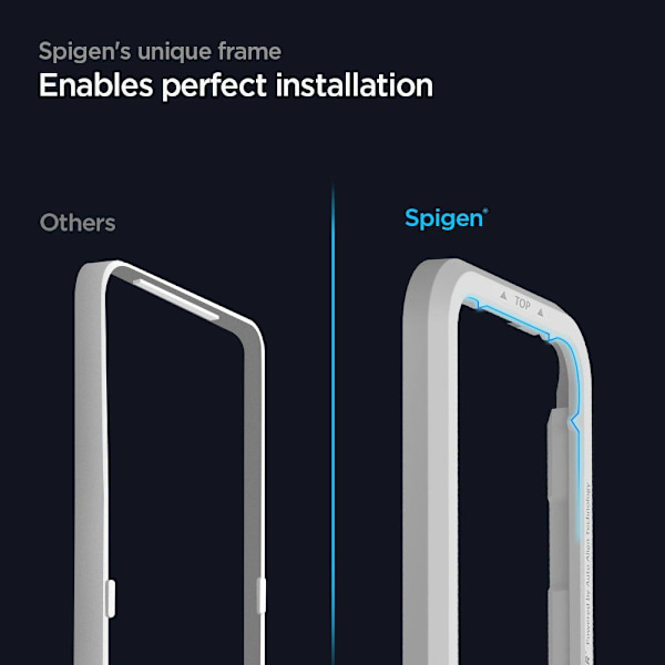 HÆRDET GLAS SPIGEN ALM GLASS FC 2-PACK IPHONE 12/12 PRO SORT