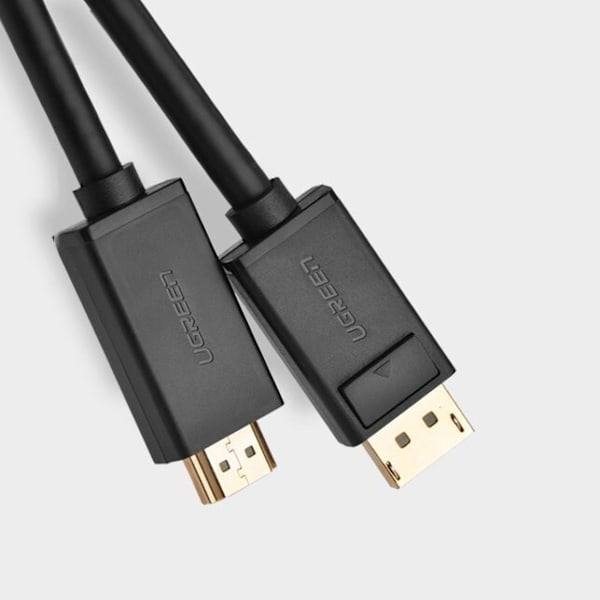 Grønn enveis DisplayPort til HDMI-kabel 4K 30 Hz 32 AWG 1,5 m Svart (DP101 10239)