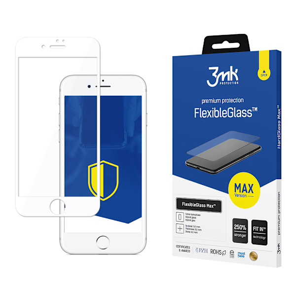 APPLE IPHONE 7/8 HVID - 3MK FLEXIBLEGLASS MAX
