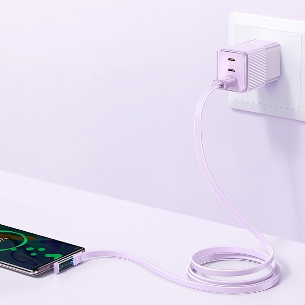 MCDODO ANGLE USB-C-KABEL, TYPE C 6A, 100W BLÅ 1M SNABBLADDNING
