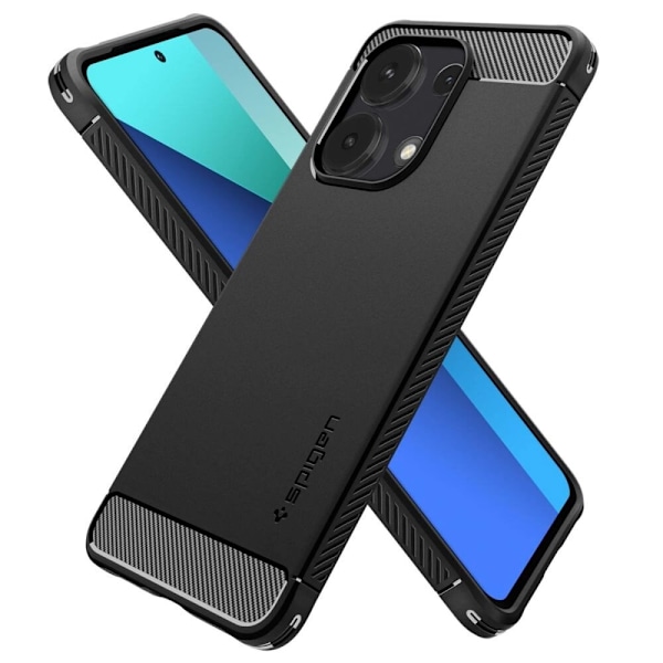 Spigen Rugged Armor-deksel til Xiaomi Redmi Note 13 4G / LTE - matt svart