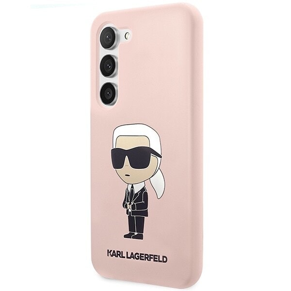 Karl Lagerfeld KLHCS23MSNIKBCP S23+ S916 hardt etui - rosa silikon Ikonik