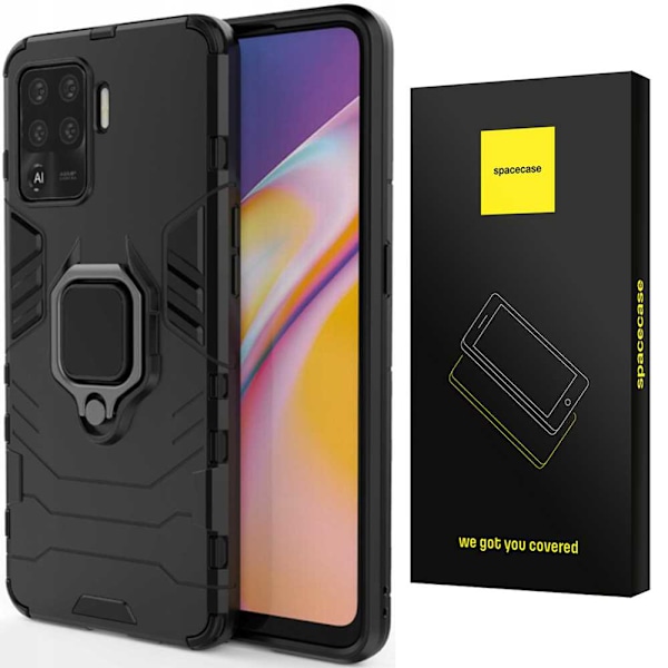 Spacecase Fodral För Oppo Reno 5 Lite Svart Sc X-Ring