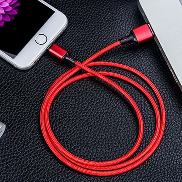 Wozinsky USB - Lightning-kabel 2.4A 1m röd (WUC-L1R)