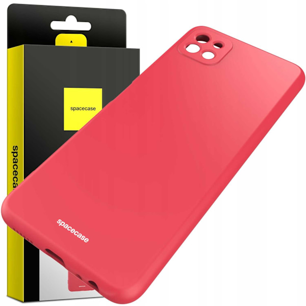 Spacecase Silikonfodral För Samsung Galaxy A22 5G Röd
