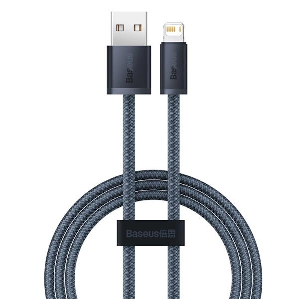 Baseus iPhone USB - Lightning-kabel 1 m, 2,4 A grå (CALD000416)