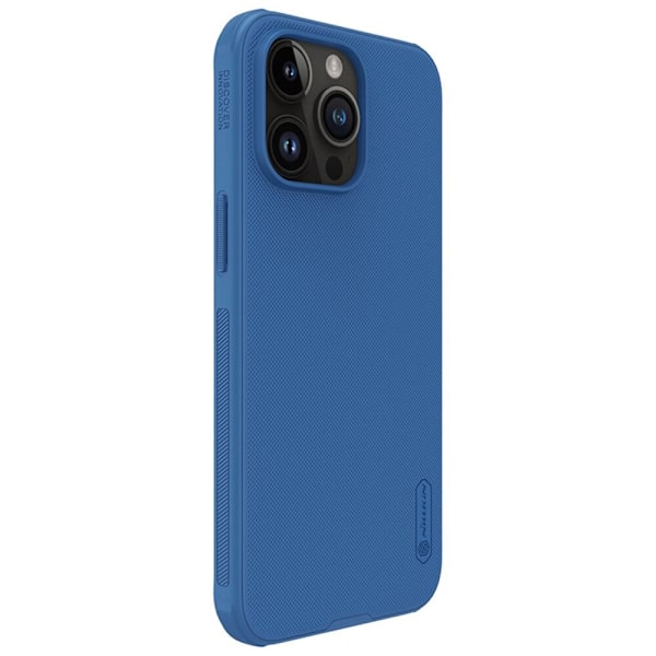 NILLKIN SUPER FROSTED SHIELD PRO FORSTÆRKET ETUI TIL IPHONE 15 PRO MAX - BLÅ