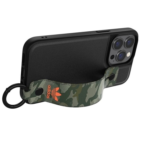 ADIDAS OR HAND STRAP COVER TIL IPHONE 13 PRO / IPHONE 13 - SORT OG GRØN