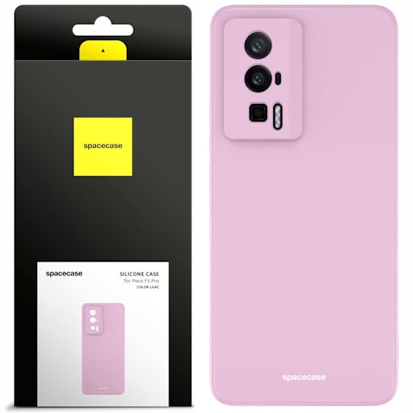 Spacecase Skyddande Silikonfodral För Poco F5 Pro Lilac