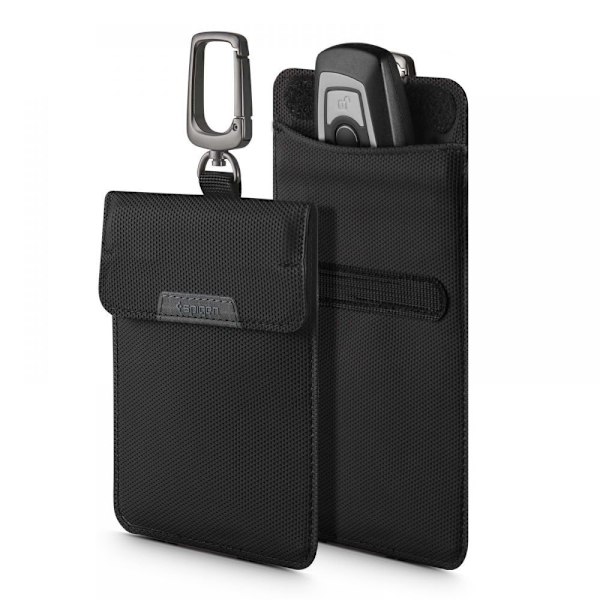 FARADAY CAGE SPIGEN POUCH NØGLELØS RFID SIGNAL BLOCKER SORT