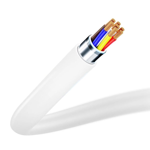 3mk Hyperkabel USB-C / USB-C 100W 1,2m - hvit