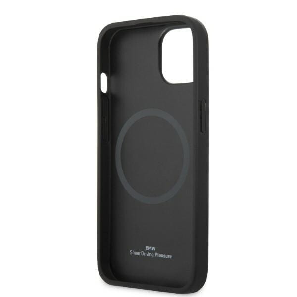 BMW SIGNATURE LOGO IMPRINT MAGSAFE ETUI TIL IPHONE 14 PLUS - SORT