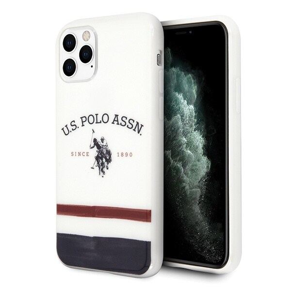 AMERIKANSK SAG POLO ASSN. TRICOLOR PATTERN COLLECTION TIL IPHONE 11 PRO MAX - HVID