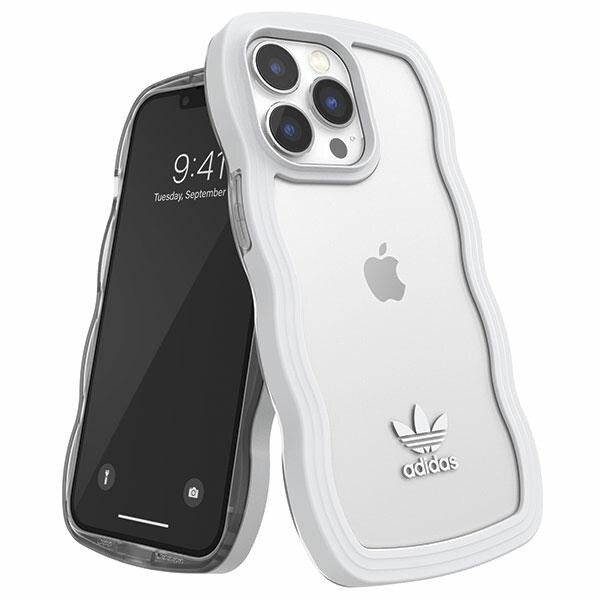 Adidas OR Wavy-deksel til iPhone 13 Pro /13 hvit-transparent/hvit--transparent 51903