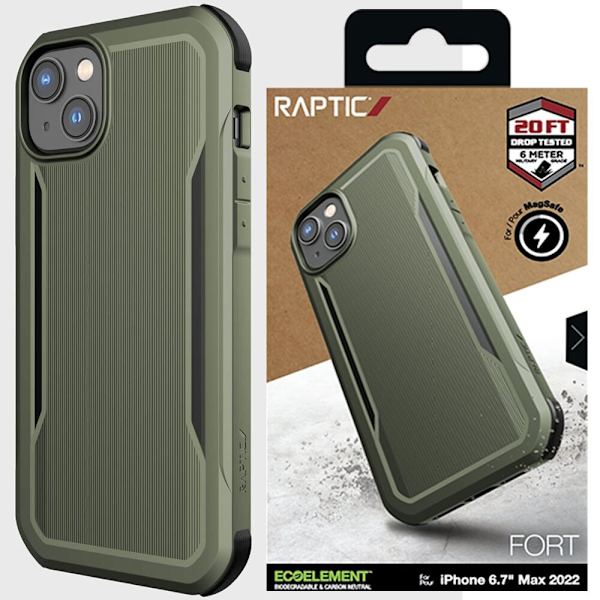 RAPTIC X-DORIA CASE MED MAGSAFE TIL IPHONE 14 GRØN