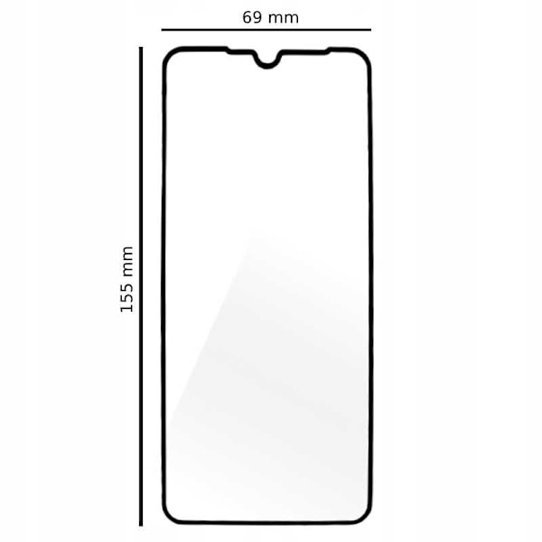 Spacecase 5D Härdat Glas För Oppo A91 Reno 3 Skärmskydd