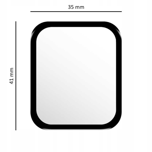 Rymdskydd Hybrid Härdat Glas För Apple Watch 44Mm Skärmskydd
