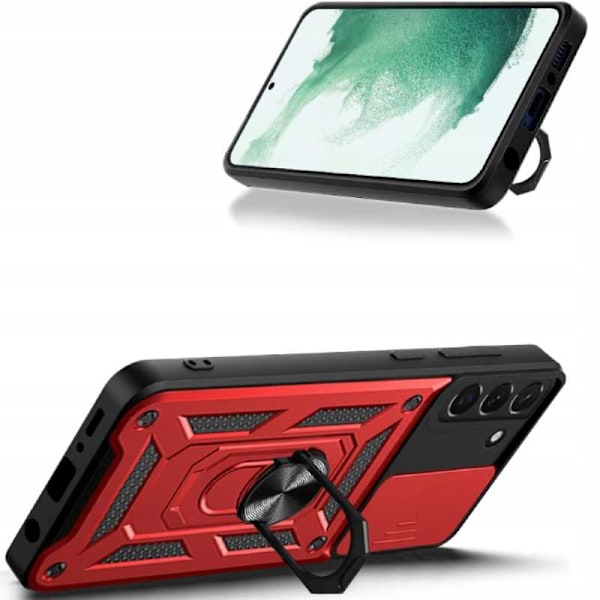 Spacecase Camring Cover För Samsung Galaxy S22+ Red
