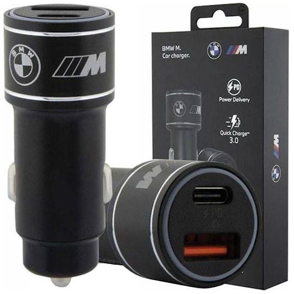 BMW laderkoffert BMCCMUSBCK PD-QC 3.0 20W Hurtiglading - svart M Edition