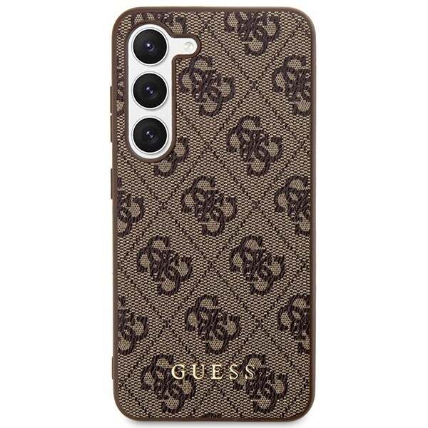 Guess GUHCS23SG4GFBR S23 S911 veske - brun 4G metall gulllogo