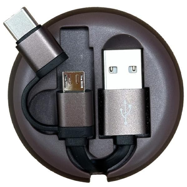 Richmond&Finch infällbar USB-C/Micro USB camo-kabel CWTYPE-207