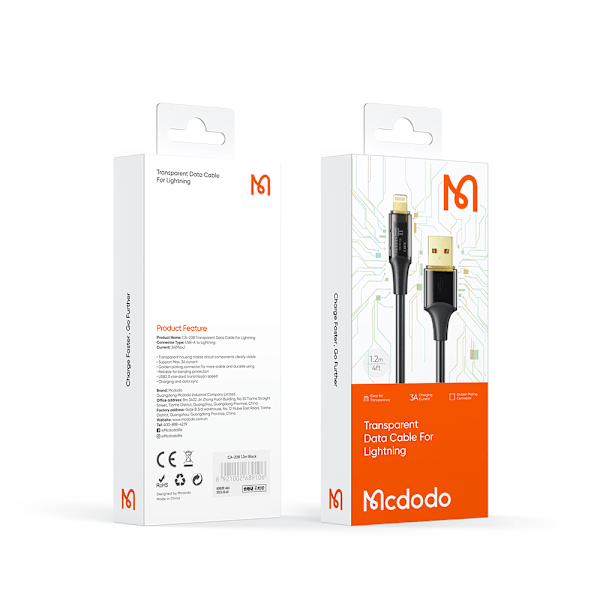 MCDODO USB-C LIGHTNING SNABBLADDNINGSKABEL 36W 1M FÖR IPHONE 11 12 13 14