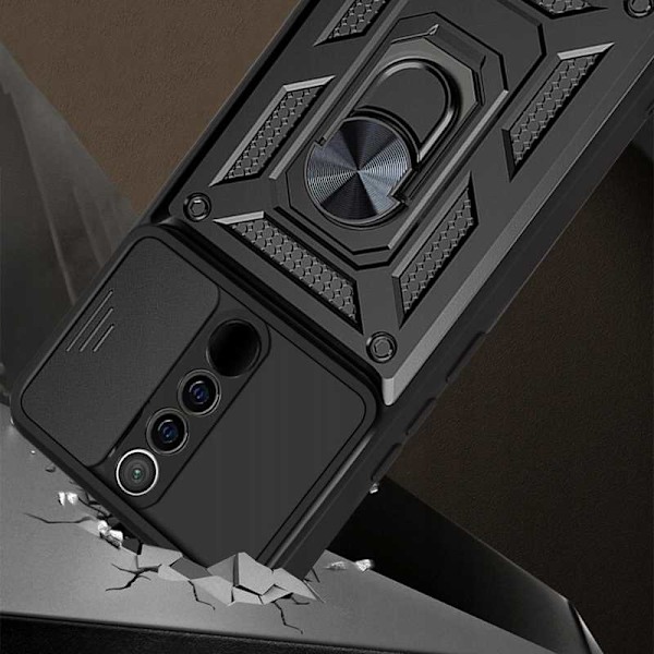 Rymdfodral För Xiaomi Redmi 9 Camring Svart