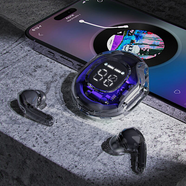 Acefast T8 TWS trådløse Bluetooth-hodetelefoner, rosa