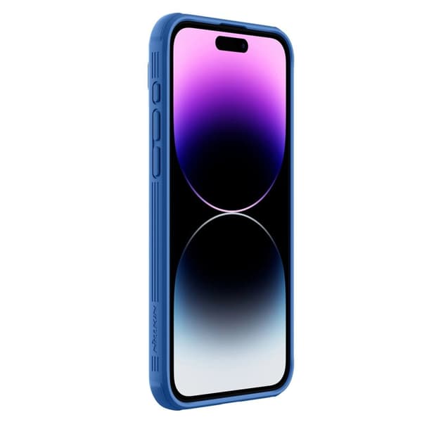 NILLKIN LÆDERCASE KAMERACOVER TIL IPHONE 15 PRO MAX BLUE