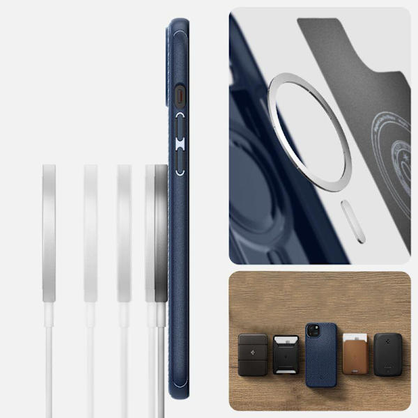 Spigen Mag Armor MagSafe, mørkeblå - iPhone 15 Plus