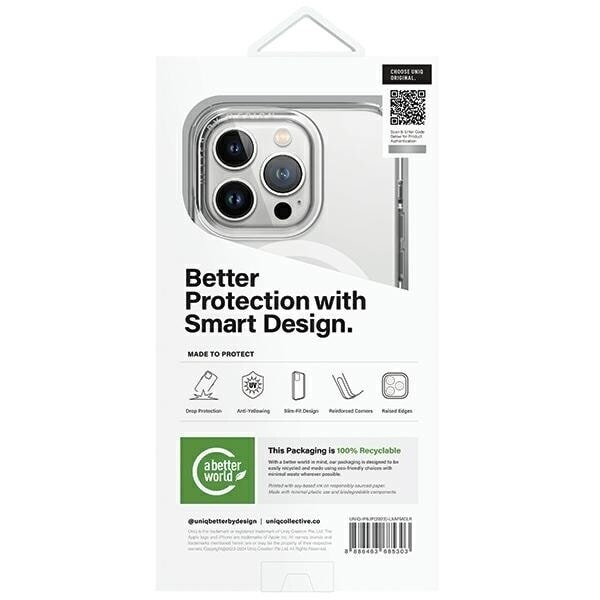 UNIQ LifePro Xtreme iPhone 15 Pro 6.1-deksel Magclick Lader gjennomsiktig/frostklart