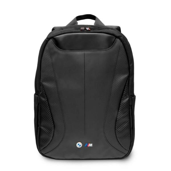 BMW CARBON&LEATHER TRICOLOR RYGSÆK TIL EN 16" BÆRBAR COMPUTER - SORT