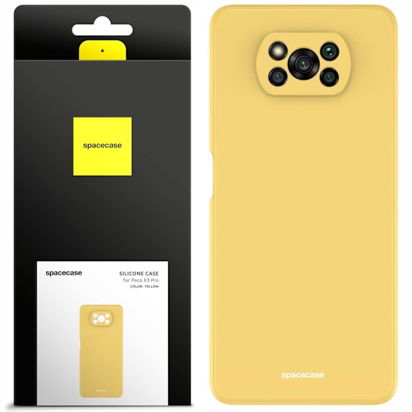 Spacecase Silikonfodral För Poco X3 Pro Nfc Gul Skydd