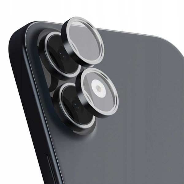 Rymdfall Härdat Glas Quickfit-Kamera För Iphone 16 16 Plus Svart